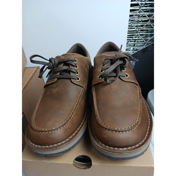 NEW W DEFECT Clarks Men\'s Gravelle Low Oxford, Tan Leather-SZ 9.5 main image 6